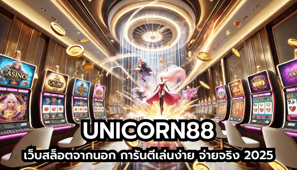 UNICORN88 เว็บสล็อตจากนอก การันตีเล่นง่าย จ่ายจริง 2025